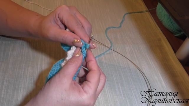 Бирюзовые сапожки спицами смотреть онлайн