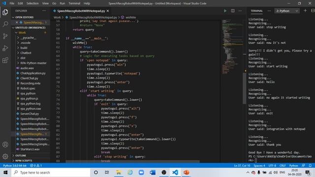 Speech Recognition with Python - Integrating with Notepad | Python Tutorial | Speech Recognition #3 смотреть онлайн