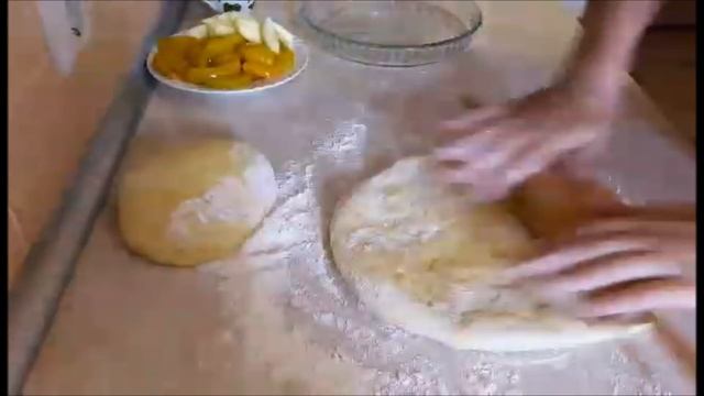 Выпечка на КЕФИРЕ ПИРОГ с ПЕРСИКАМИ пирог на кефире Пироги рецепты простые Выпечка рецепты смотреть онлайн