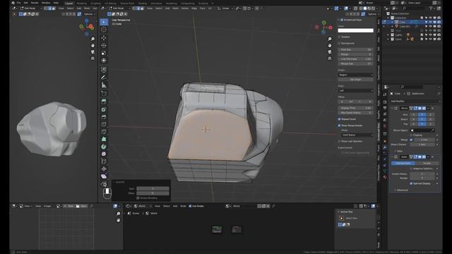 Subdiv hard surface practice in Blender #5 смотреть онлайн