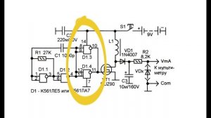 Cхема простого тестера для проверки стабилитронов и диодов.