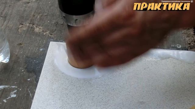 СВЕРЛИМ КЕРАМОГРАНИТ АЛМАЗНОЙ КОРОНКОЙ БЕЗ КОНДУКТОРА | Алмазная коронка практика смотреть онлайн