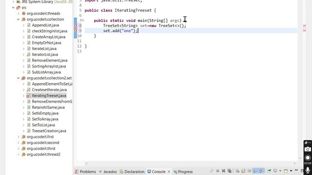 9 Write a Java program to iterate through all elements in a tree set смотреть онлайн