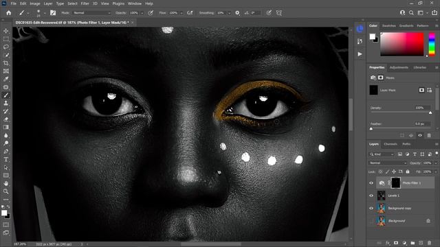 Black Skin Edit in Photoshop Magazine Editorial смотреть онлайн