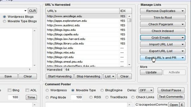 Pt 3 - Introduction to ScrapeBox the Search Harvester and Auto Blog Commenter! смотреть онлайн