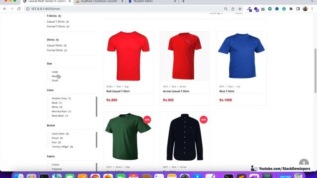 Multi Vendor E-commerce Website #77 | Laravel 9 Tutorial | Product Filter (XI) | Size Filter смотреть онлайн
