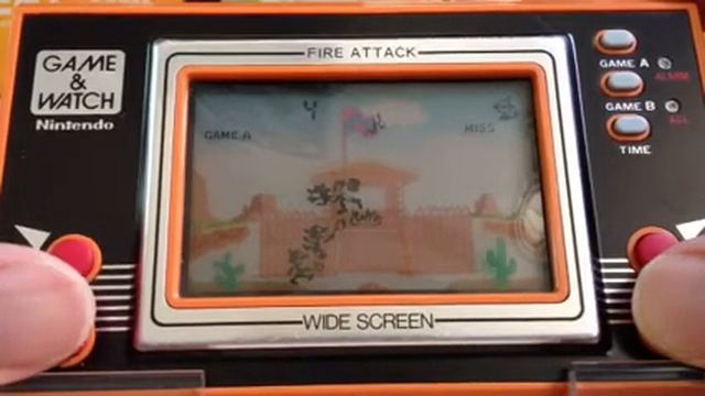 Fire Attack Gameplay - Nintendo Game & Watch смотреть онлайн