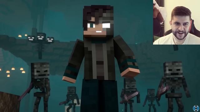 Reacting to NETHER WAR - Alex and Steve Life! (Minecraft Animation)? смотреть онлайн