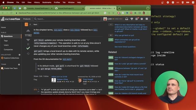 26. Git. Важлива різниця між командою fetch та pull смотреть онлайн
