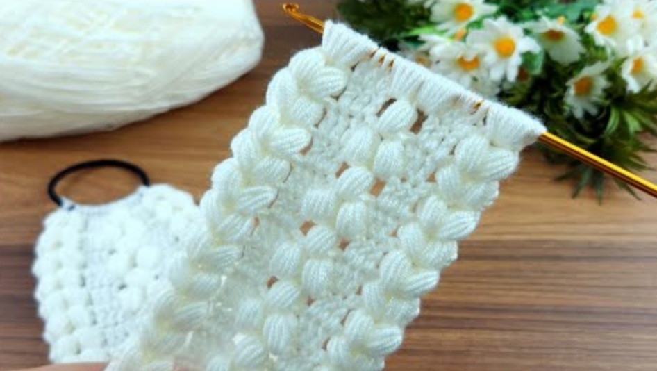 Повязка на голову крючком ?❤? Уроки вязания☺ Тунисское вязание #тунисскоевязание #урокивязания #вя