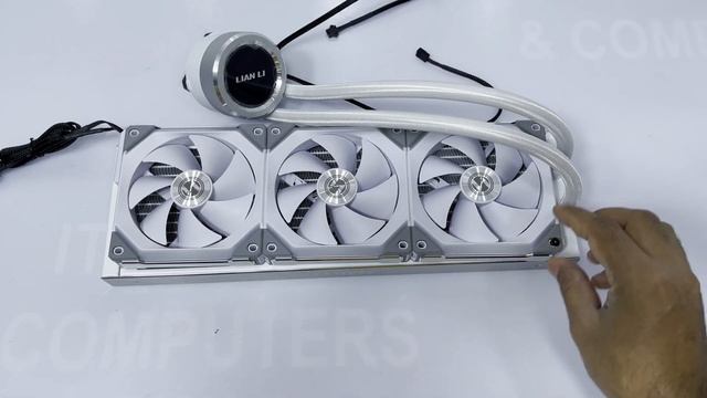 Lian Li Galahad Aio 360 Uni FanSL120 RGB Unbox install test смотреть онлайн
