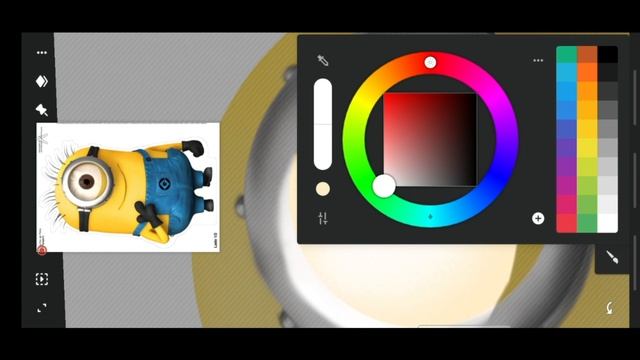 Minions Drawing on Android Device /infinite painter Tutorial смотреть онлайн