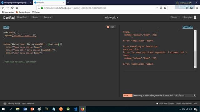 Belajar Dart - 23. Default Parameter смотреть онлайн
