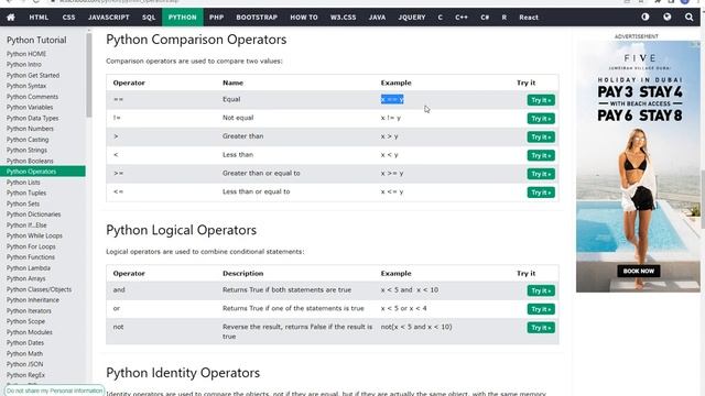 5 python operators پایتون عملگر смотреть онлайн