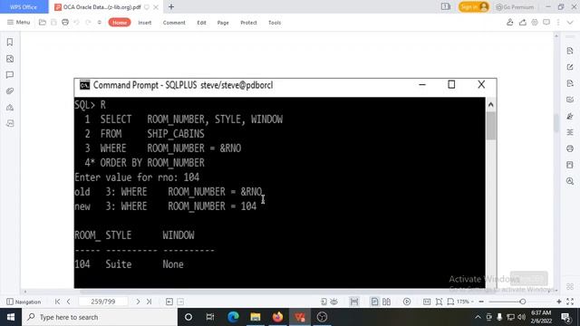 Toán tử thay thế & ampersand, OCA Oracle Database SQL Exam Guide Exam 1Z0-071 смотреть онлайн