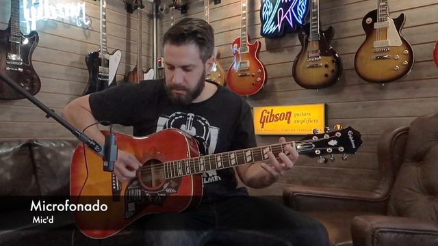 Epiphone Humingbird Pro смотреть онлайн