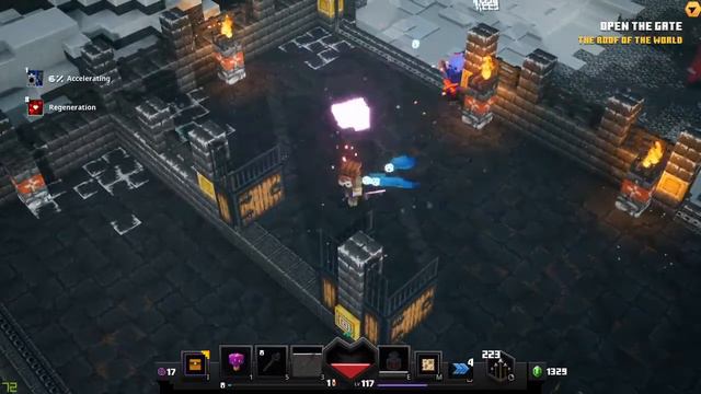 Completing the First Level in the Minecraft Dungeons: Howling Peaks DLC смотреть онлайн