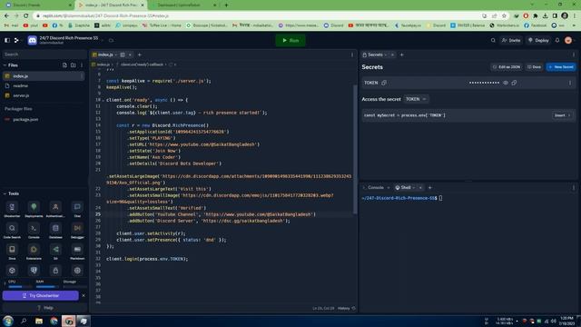 How To Get Discord Rich Presence Without Coding On 24/7 Online (@SaikatBangladesh) смотреть онлайн