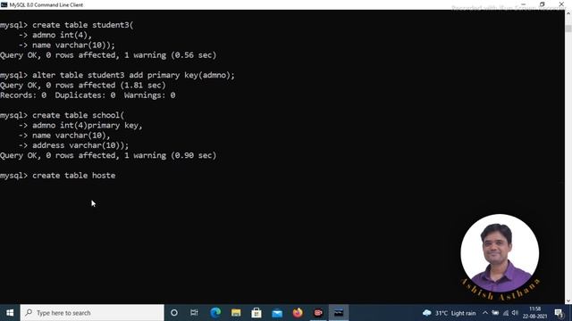 Lecture 10: How to Use Primary Key and Foreign key || by Ashish Asthana смотреть онлайн