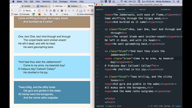 17 CSS Used with Classes and IDs смотреть онлайн