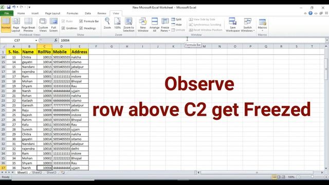 3 How to Freeze Rows and Columns in Excel смотреть онлайн
