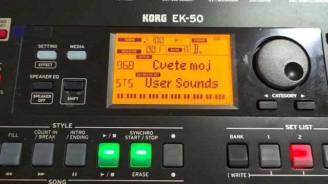Korg EK 50-ritmovi iz Vaske EK50 set - II deo смотреть онлайн