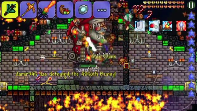Terraria iOS/Android - FIGHTING THE FROST MOON! (Everscream, Santa NK1, Ice Queeen!) смотреть онлайн