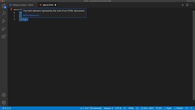 Visual Studio Code HTML Boilerplate Shortcut Key FIX смотреть онлайн
