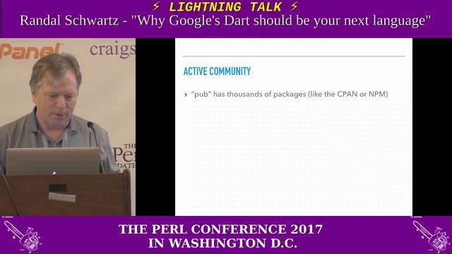 Lightning Talk by Randal Schwartz - "Why Google's Dart should be your next programming language" смотреть онлайн