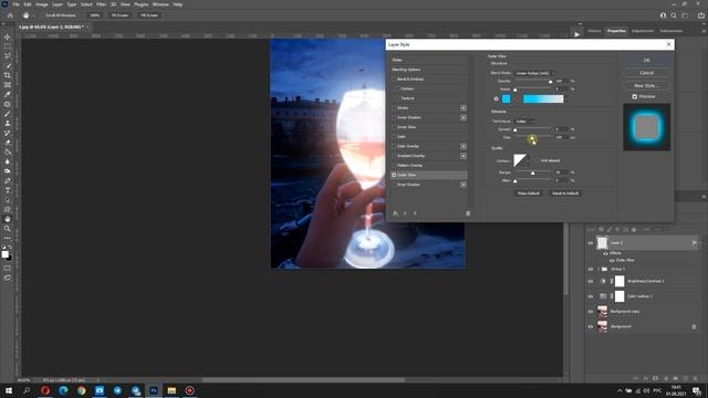 Photoshop Tutorial: Glowing Effect | Свечение и светящиеся линии смотреть онлайн