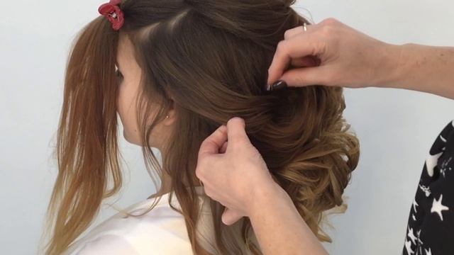 Шикарная свадебная причёска смотреть онлайн