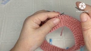 Классический детский берет/вяжем спицами...