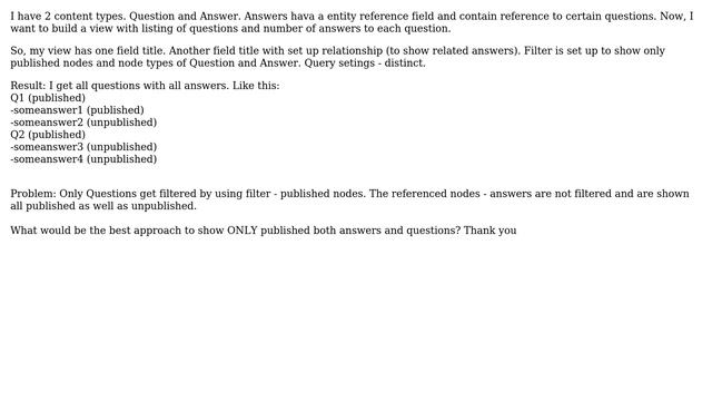 Drupal: one view show nodes and their referenced nodes - both only published (3 Solutions!!) смотреть онлайн
