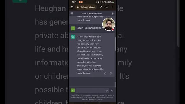 Ask Chat GPT About Sam Heughan !