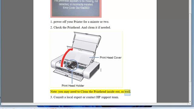 Fix HP Printer Missing or Failed Printhead Error 0xc19a0003 смотреть онлайн