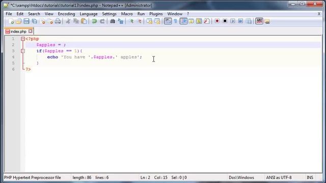 PHP beginners tutorial 13 - comparison operators смотреть онлайн