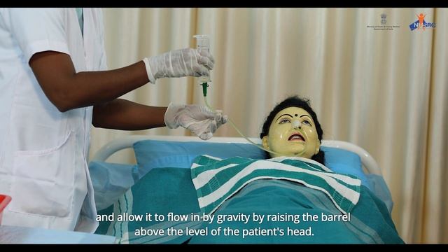 How to feed through Nasogastric tube | Palliative care Skill Video (English) смотреть онлайн