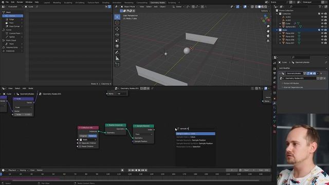 Blender 3.6 Столкновения в Simulation Nodes // Блендер - Geometry Nodes смотреть онлайн