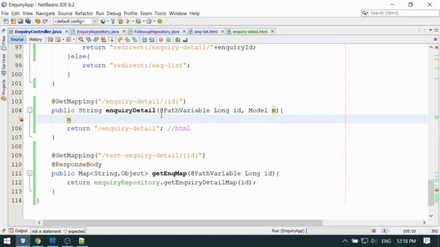 11 - Spring Data JPA | Spring Boot | Project Work - Enquiry Detail Page Using Map Projection @Query смотреть онлайн