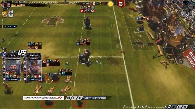 Blood Bowl 2 - (PC) Champions Cup VII Semifinal Chaos (AndyDavo) Vs (Chaos Dwarf) Crucifer смотреть онлайн