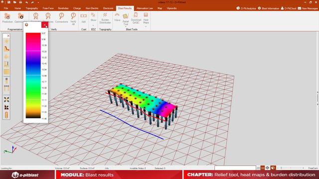 Video 28 Blast results Module Relief tool, heat maps and burden distribution смотреть онлайн