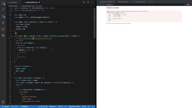 #9 알고리즘 시각화 React 앱 개발 - Async/Await로 동작 과정 시각화 смотреть онлайн