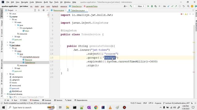 Part-34 Authentication and Authorization using JWT Token and Roles-Based Access Control in Quarkus смотреть онлайн