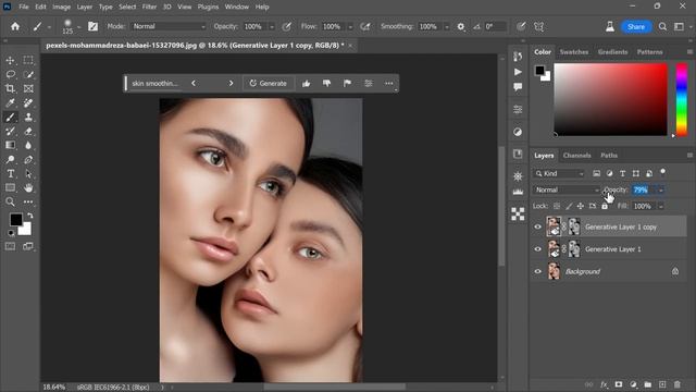 I Tried SKIN RETOUCHING using Ai (Photoshop Best Prompts) смотреть онлайн
