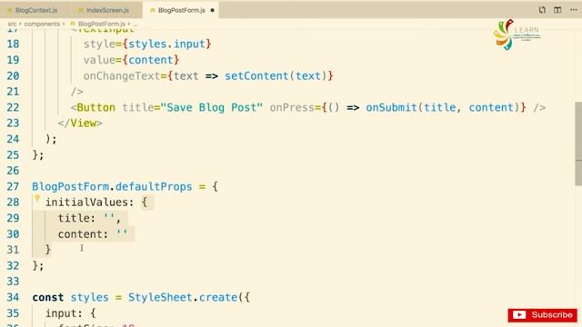 React Native Course Advanced State Management Default Props Part 103 смотреть онлайн