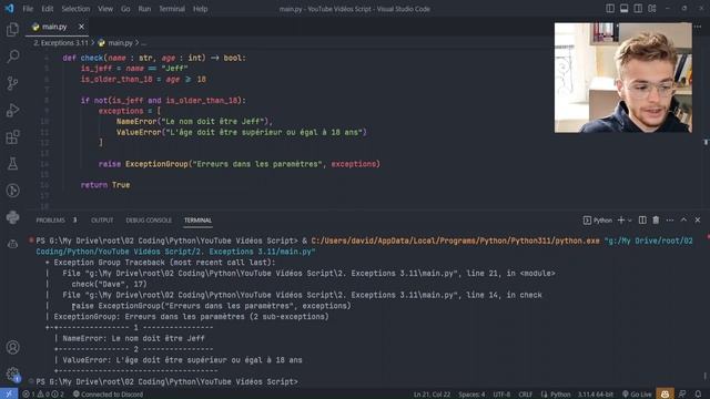 Les Nouveautés Sur Les Exceptions En Python 3.11 смотреть онлайн
