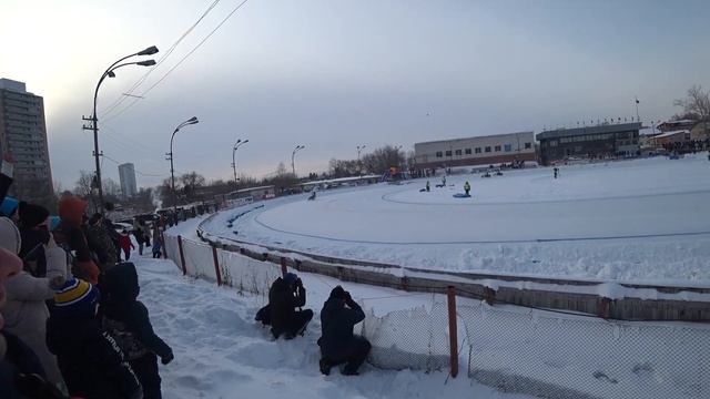 Мотогонки на льду. Кубок Сибири. Новосибирск. смотреть онлайн