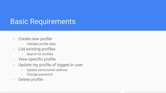 40 Plan our profiles API смотреть онлайн