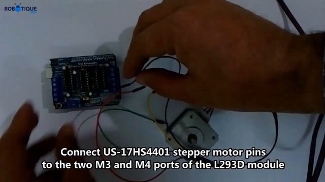 Order US-17HS4401 stepper motor by Arduino and L293D смотреть онлайн