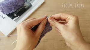 Вяжем секционную геометрию спицами.✔